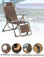 FUFU Sedie a sdraio Lounge Chair Lazy Lounge Chair Sedia pausa pranzo Sedia di vimini Sedia pausa pranzo Beach e reclinabile portatile e sedia a sdraio 70 * 58 * 106 cm (27,5 * 22,8 * 41,7 pollici) Pi