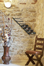 DanDiBo Scaffale per Vini Porta-Bottiglie Diagon 100 cm in Metallo Scaffale Porta-Bottiglie Bar (Versione Destra)