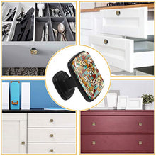 Modello e casa Pomelli per Porta Set di 4 Pomelli per Mobili Manopole per Cassetti Cucina Armadio Vetro
