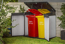 Keter Porta Attrezzi da Esterno Elite Store in Duotech con Pavimento Incluso, 140 x 82 x 124 cm