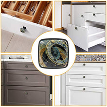 Set di 4 pezzi con maniglia quadrata per armadio da cucina, credenza, cassettiera, cassettiera, con viti, per cucina, comò, armadietto, bagno, armadio, orologio astronomico Praga