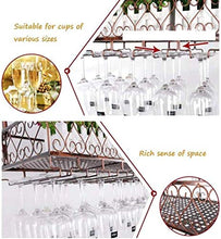 GAXQFEI Cucina Vino Glass Stoccaio Stack Appende Vino Graspale, Posteria Postruccio Sotto Cabinet, Scaffale, Scaffale, Contatore da Bar Cucina Soffitto per Soffitto in Metallo Portabicchieri, Regola