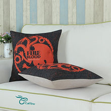 CaliTime Copricuscini e federe Game of Thrones Case Badge Cuscino Copertine Gettare Cuscino Casi protettore Conchiglie per Divano Divano Camera da Letto Casa Natale Arredamento