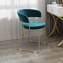 LIUD Moda Pouf Velluto Sgabello Vanità con Schienale Sedia Vintage Poggiapiedi Rosa Sedia da Ufficio in Velluto Sedia da Reception Sedia da Pranzo con Gambe Dorate/Altezza Seduta ：45 Cm