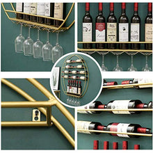 FCXBQ Serie da Parete - Porta Fino a 16 Bottiglie Portabottiglie da Parete Rotondo Elegante e Moderno portabottiglie
