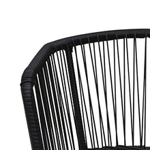 Festnight 2 Pezzi Sedie da Esterno Sedie da Giardino con Cuscini Poltrona in Rattan PVC 57 x 54 x 78 cm Colore Nere