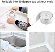 Nastro Sigillante Impermeabile, Nastro Flex Roll, Autoadesivo Profili in Pvc, Utilizzato per Piastrelle da Cucina/Bagno,Bordo Vasca da Bagno