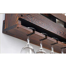 Cremagliera Del Vino Semplice e Creativa Cremagliera Del Vino in Legno Massello Stile Semplice Appeso a Parete Espositore per Vino Cafe Bar Decorazione Semplice e Creativa, PZW, a
