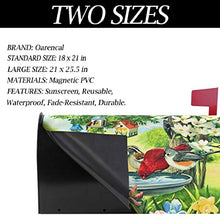Songbirds Cardinale Sparrow Flower Mailbox Copre Magnetico Grande Posta Casella Involucri Casetta Della Lettera Involucri Giardino Cantiere Decorazione Casa Oversize Dimensioni 64,8 cm X 53,3 cm