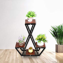 Fioriera Iron Art Flower Stand 4 Tier, Rack Multifunzione da Pavimento, Stand per Piante Multiple