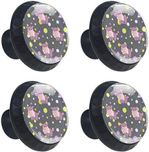 Toy Baby Behemoth and Circles Pomelli per Porta Set di 4 Pomelli per Mobili Manopole per Cassetti Cucina Armadio Vetro