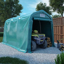 vidaXL Tenda Garage Capanno Tendone Gazebo Padiglione Telone Tendostruttura Tenda Esterno Giardino Ricovero Ripostiglio in PVC Verde