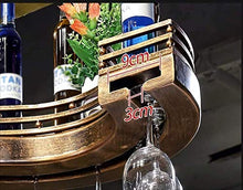 COLiJOL Stoccaggio Del Vino Stile Semplice Ferro da Appendere Portabicchieri da Vino Decorazione a Soffitto Scaffale Bar Storage (Dimensioni: 100 * 30Cm),100 * 30 cm