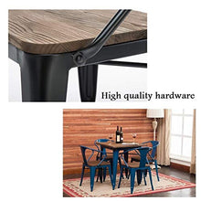 BDLYZ Yxsd - Sgabello da bar in metallo, stile retrò, per cucina, pub, sala da pranzo, sedia da pranzo, bancone in legno massiccio industriale, schienale di sicurezza (colore: bianco)