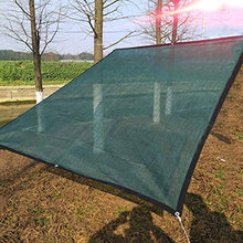 Panno ombreggiante Vela da Sole Verricello con Ghiera Passacavo, Parasole Antischiacciamento UV 70-90%, Tendina Parasole for Esterno for Giardino, 100g / ㎡, Verde Scuro (Size : 2×2m)