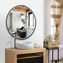 Chenbz Specchio per Il Trucco Grande Specchio Rotondo Specchio da Bagno in Stile Europeo a Muro Specchio da Bagno Decorazioni per la casa Vanità