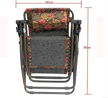 Sedia a sdraio da patio reclinabile, pieghevole, per ufficio, giardino, Siesta Longue, sedia pieghevole con tappetino fresco