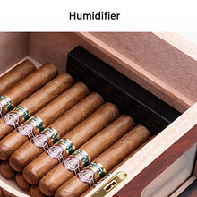 Armadio per Sigari Umidificazione per Sigari Humidor Scatola per Sigari Scatola per Esposizione in Legno di Cedro Stoccaggio A Due Zone Stoccaggio di Grande capacità per 100 Sigari