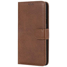 Bear Village Cover LG Q6, Custodia Premium Flip Custodia per LG Q6, Custodia con Porta Carte e Chiusura Magnetica, Marrone