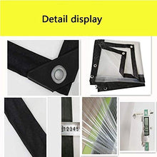 qx Telone Tenda Teloni Ombra Vele Telone Impermeabile Trasparente, Panno Isolante in Plastica Tenda Antipioia per Balcone Panno Raccolto, 120 G/Metro Quadro (Dimensioni: 2X5M),2X8M,2X8M