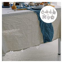 ZLDDE Clip per tovaglia Decorativa 7pcs Tovaglia Pesi Copertura da Tavolo Peso Pendente in Metallo in Metallo per la Festa Nuziale PIC-nic a casa (Color : Silver)