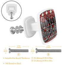 Modello messicano 4 PCS Pomelli per Porta, Pomolo per Mobile, Pomelli per Mobili con Viti, Maniglia per Armadietto, Pomelli per Porta, Pomelli per Cassetti per Porta, Armadio, Cassetto e Credenza