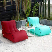 FGDSA Divano Gonfiabile Veloce per Interni Ed Esterni Portatile, Poltrona Gonfiabile per Spiaggia Singola, Divano Gonfiabile Impermeabile E Resistente All'Umidità (Colore: Blu)