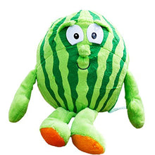 XSDF 25 cm frutta e verdura peluche giocattoli morbidi cuscini decorazione casa fragole broccoli anguria bambole ragazze bambini regali giorno (25 cm, mirtillo)