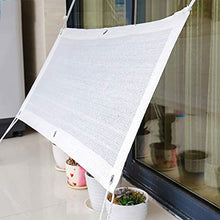 SDFGO Bianco Rete ombreggiante Artificiale Ombra 90% Decorazioni Giardino(Size:5 * 6)