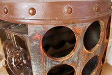 Portabottiglie 1486 di Vino a barile con Scaffale per Vini Altezza 72 Centimetri Botte armadietto, tavolino, Wine Bar in Legno