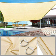 ZHAO Tenda parasole rettangolare da giardino Balkonund traspirante tessuto HDPE idrorepellente e antivento protezione solare 3 x 3 m (dimensioni: 5 x 5 m)