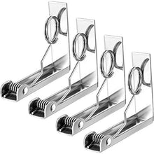 Luminiu - Fermatovaglia in Acciaio Inox, 2 Clip per tovaglia, ad Alta Resistenza, Elastica, con Grande Diametro di 6 cm di Spessore, Clip per tovaglia, Picnic, Feste, Campeggio, Matrimonio
