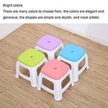YUDIAN Sgabello in plastica Sgabello Piccolo Ispessito Sgabello da Bagno Moda Sgabello per Scarpe per Uso Domestico Sgabello Basso Sgabello per Sgabello Quadrato Antiscivolo per Adulti (Colore: D)