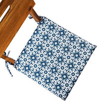 Celina Digby® Set di 2 cuscini impermeabili da giardino con comoda imbottitura in schiuma per esterni o veranda, dimensioni 42 x 42 cm, 40,6 x 40,6 cm (Casablanca)