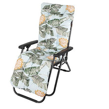 Cuscino per Sdraio da Giardino Cuscino Sdraio Imbottita Relax con Cappuccio Antiscivolo Hawaiano Stile per Salotto Sala Spiaggia Giardino (verde)