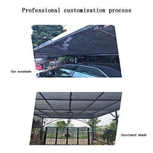 HTL Durable 6-Pin Parasole Net, Addensato Panno Ombra Usato per Isolamento termico Rete Solare per Cortile, Balcone, Auto e Tetto. Il tasso di Ombreggiatura è 80%, Nero, 5M* 10M