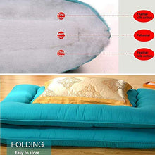 Morbido Coprimaterasso Con Imbottitura in Microfibra-poliestere Cuscino Top Materassino Ottimo Per Gli Ospiti, Materassino Pieghevole Futon Tatami,Camel-150 x 200 cm