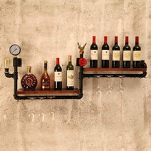 Elegante Scaffale per Vino Portabottiglie Portabottiglie da Parete in Legno con Portabottiglie, HJJ