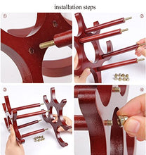 GJSN Portabocchiaia, Desktop Rosso Scuro Semplice e Resistente Posto Solido e Stabile 6 Bottiglie Di Vino Decorazione Creativa