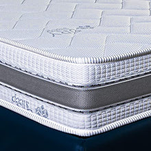 ITALYMATERASSI Materasso ORTOPEDICO alto 23Cm con 800 molle insacchettate indipendenti e 5cm MEMORY a ZONE, DISPOSITIVO MEDICO, PROMO 2 cuscini Memory, fascia 3D e fibre Naturali, francese 140x200 cm