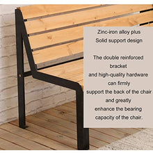 Outdoor Sedia Solida Parco In Legno,doppi Panca Da Giardino Giardino Sul Retro In Ferro Battuto,anti-corrosione E Anti-ruggine All'aperto Retrò Panca Mobili,utilizzato Per La Terrazza Balcone Giardi