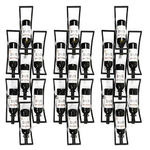 FCXBQ Bicchiere da Vino in Vetro Bicchiere da Vino da Parete Portabottiglie in Ferro Stile Europeo Portabottiglie da Vino Rosso Portabottiglie in Lattice Creativo Portabottiglie Nero