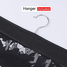 Portaborse da Armadio Storage Bag a 6 Scomparti Grandi, Non Tessuto Trasparente Sistema di Sospensione per Borsetta (Nero)