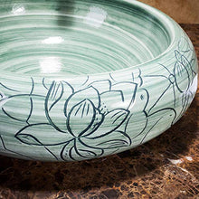 Jgophu New Ceramic Chinese Carving Art Piatto Hotel Toilette Lavello da bagno Ceramica Lavello da bagno Ciotola