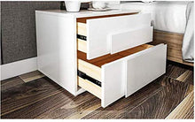FTFTO Accessori per la casa Comodino Mobiletto portaoggetti Comodino Dipinto Cassetto portaoggetti Moda Cassettiera Mobili Camera da Letto Nero