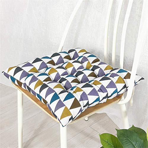 Pillowcase 2 Confezioni di Cuscini Quadrati per sedie, Cuscini Antiscivolo, Cuscini per sedie in Cotone e Lino, Cuscini Decorativi, per Uso Domestico in Giardino (# 7,45 * 45 cm)