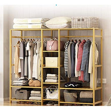 TWDYC Semplice assemblaggio Armadio Bold Acciaio Cloth Armadio Semplice Gabinetto Camera Dormitorio Domestica Tessuto, Guardaroba
