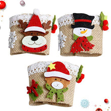 Cabilock 3 Pezzi di Bicchiere di Vino Copri Bicchiere di Vino Maniche Marker Babbo Natale Pupazzo di Neve Renna Bambola Decor per Matrimoni Natale Inverno Festa Eventi Festa Favori Stile
