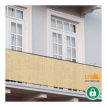 LSXIAO-Balcone Protezione Balcone Protezione Ombra Balcone Occhiali for La Privacy Anti-UV Tessuto Traspirante in HDPE Occhiello di Rame Corda Libera Parabrezza for Piscina All'aperto, 54 Dimensioni