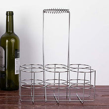 Weehey 6 Bottiglie di Birra Titolare Partito Birra cestello portabottiglie Vino Caddy Stand per Bar dell'hotel Bar Bottiglie di Birra Vino